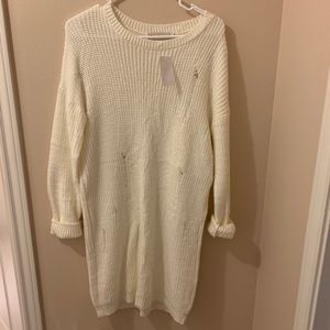Distressed Sweater Dress - Nordstrom